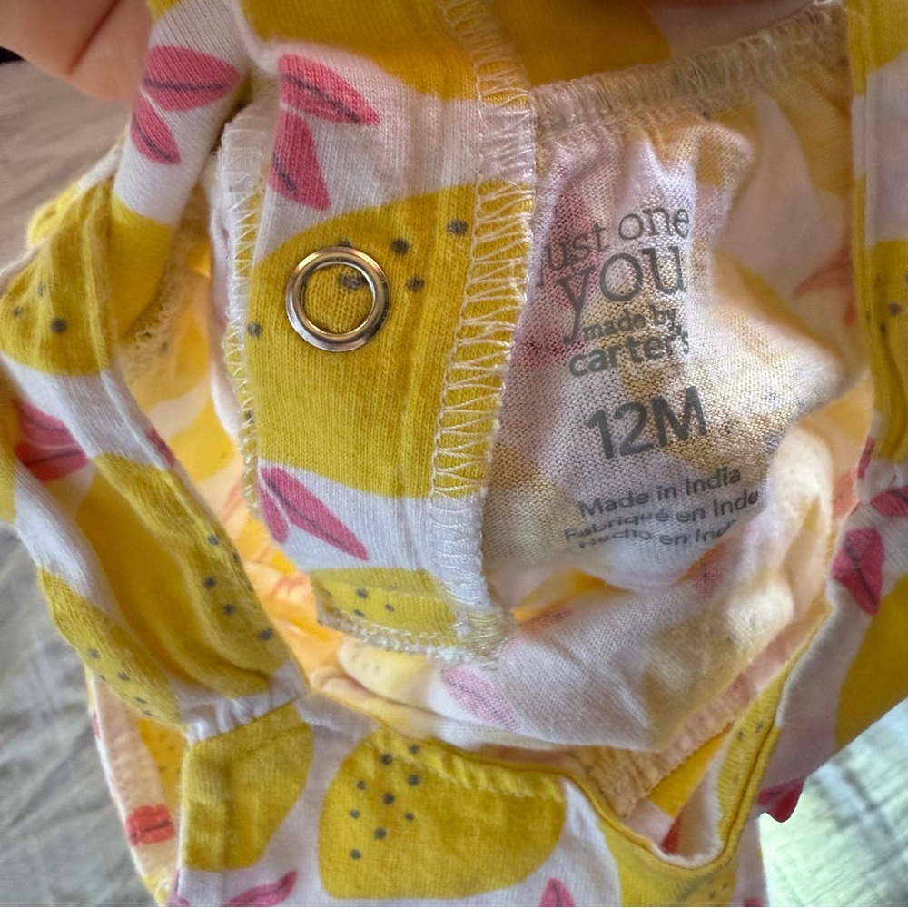 Cartier Yellow and Pink Baby Romper - Picture 3 of 4